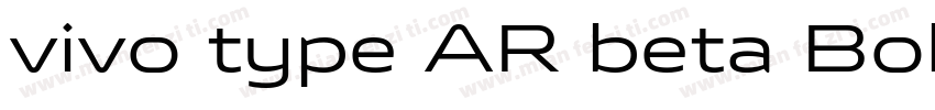 vivo type AR beta Bold字体字体转换